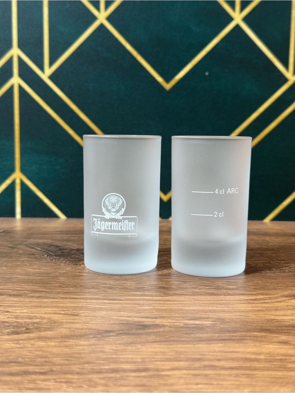 Jagermeister Frosted Glass Shot Glass Set - Frosted White